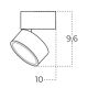 Plafoniere cu spoturi, Spoturi aplicate - Spot LED aplicat reglabil MONA 15W CCT SWITCH negru