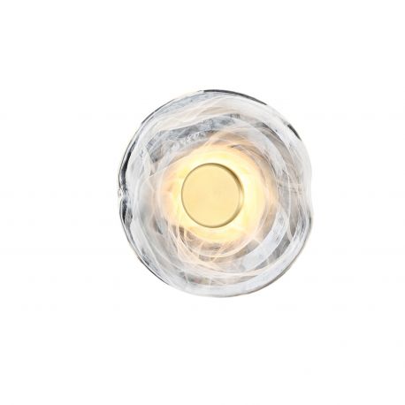 Aplice, corpuri de iluminat pentru pereti - Aplica LED design modern decorativ NESTOR TOP 20 brass