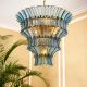 Candelabre, Lustre - Candelabru LUX design deosebit Toscano albastru