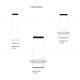 Pendule, Lustre suspendate - Lustra LED suspendata design modern PORTOFINO 80