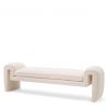 Bancheta design LUX stil contemporan Tondo L Boucle cream