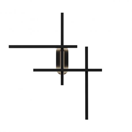 Aplice, corpuri de iluminat pentru pereti - Aplica LED stil minimalist Model negru