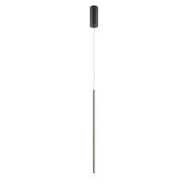 Pendule, Lustre suspendate - Pendul LED liniar stil minimalist Halo negru