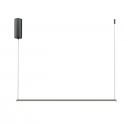 Lustra LED suspendata liniara stil minimalist Halo 80cm negru