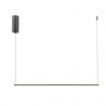 Lustra LED suspendata liniara stil minimalist Halo 80cm negru