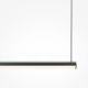 Pendule, Lustre suspendate - Lustra LED suspendata liniara stil minimalist Halo 80cm negru