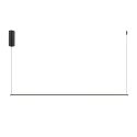 Lustra LED suspendata liniara stil minimalist Halo 120cm negru
