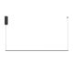 Pendule, Lustre suspendate - Lustra LED suspendata liniara stil minimalist Halo 120cm negru