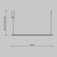 Pendule, Lustre suspendate - Lustra LED suspendata liniara stil minimalist Halo 120cm negru