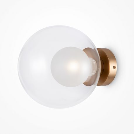Aplice, corpuri de iluminat pentru pereti - Aplica de perete design modern minimalist Basic aurie