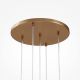 Pendule, Lustre suspendate - Lustra suspendata design modern minimalist Basic 5L aurie