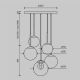 Pendule, Lustre suspendate - Lustra suspendata design modern minimalist Basic 5L aurie