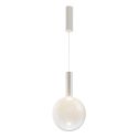 Lustra/Pendul LED design decorativ Nebula 25cm alb