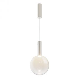 Pendule, Lustre suspendate - Lustra/Pendul LED design decorativ Nebula 25cm alb