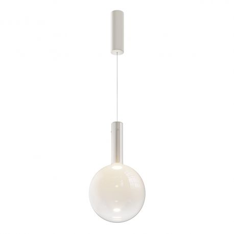 Pendule, Lustre suspendate - Lustra/Pendul LED design decorativ Nebula 25cm alb