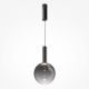 Pendule, Lustre suspendate - Lustra/Pendul LED design decorativ Nebula 25cm negru