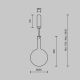 Pendule, Lustre suspendate - Lustra/Pendul LED design decorativ Nebula 25cm negru