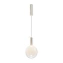 Lustra/Pendul LED design decorativ Nebula 20cm alb