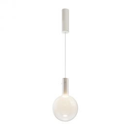 Pendule, Lustre suspendate - Lustra/Pendul LED design decorativ Nebula 20cm alb