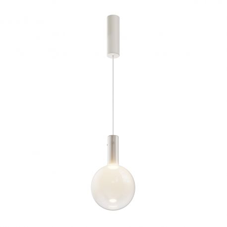 Pendule, Lustre suspendate - Lustra/Pendul LED design decorativ Nebula 20cm alb
