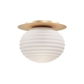 Plafoniere - Plafoniera design modern decorativ Reels 1L auriu/alb