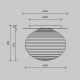 Plafoniere - Plafoniera design modern decorativ Reels 1L auriu/alb