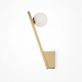 Aplice, corpuri de iluminat pentru pereti - Aplica de perete design modern minimalist Kazimir auriu/alb