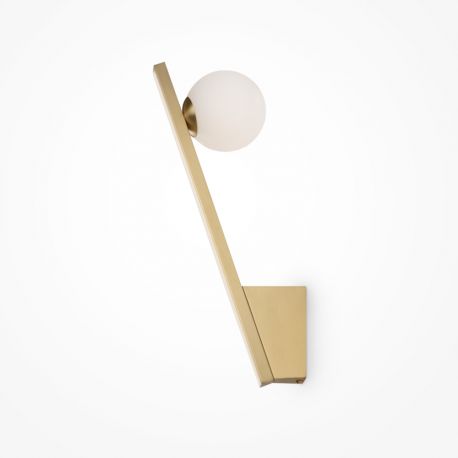 Aplice, corpuri de iluminat pentru pereti - Aplica de perete design modern minimalist Kazimir auriu/alb