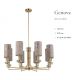Candelabre, Lustre - Candelabru 8 brate design clasic realizat manual Genova