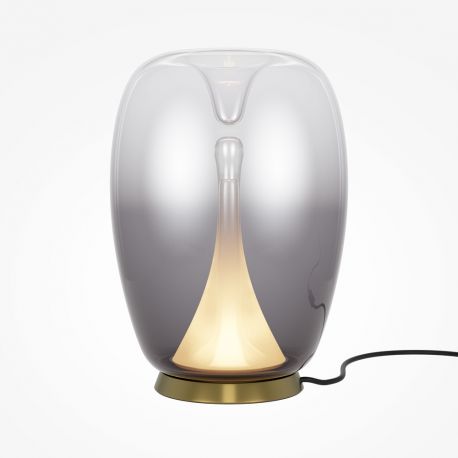 Veioze - Veioza LED / Lampa de masa design decorativ Splash auriu/gri