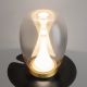 Veioze - Veioza LED / Lampa de masa design decorativ Splash auriu/gri
