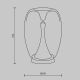 Veioze - Veioza LED / Lampa de masa design decorativ Splash auriu/gri