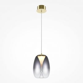 Pendule, Lustre suspendate - Pendul LED design decorativ Splash auriu/gri