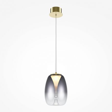 Pendule, Lustre suspendate - Pendul LED design decorativ Splash auriu/gri