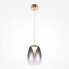 Pendul LED design decorativ Splash auriu/gri