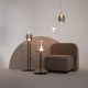 Pendule, Lustre suspendate - Pendul LED design decorativ Splash auriu/gri