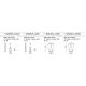 Pendule, Lustre suspendate - Pendul LED design decorativ Splash auriu/gri
