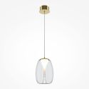 Pendul LED design decorativ Splash auriu/transparent