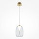 Pendul LED design decorativ Splash auriu/transparent