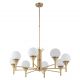 Candelabre, Lustre - Lustra deosebita design LUX realizat manual MELEZE 8L