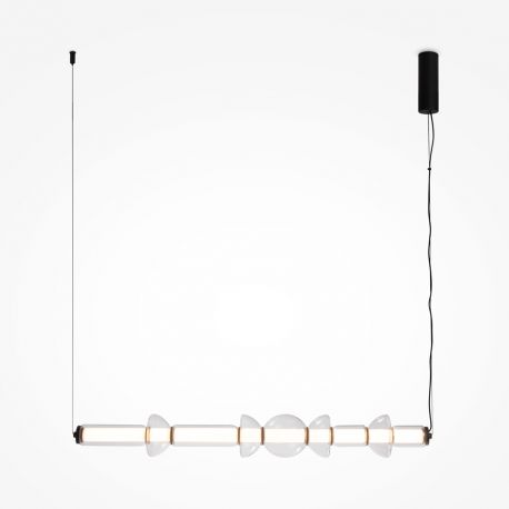 Pendule, Lustre suspendate - Lustra/Pendul LED design decorativ Cosmo negru