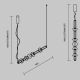 Pendule, Lustre suspendate - Lustra/Pendul LED design decorativ Cosmo negru