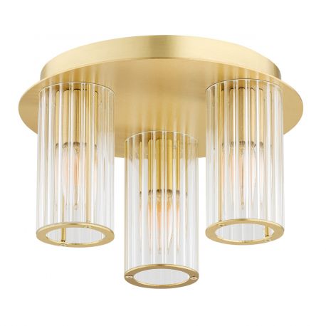 Lustre aplicate - Lustra aplicata eleganta realizata din alama Hampton 3L