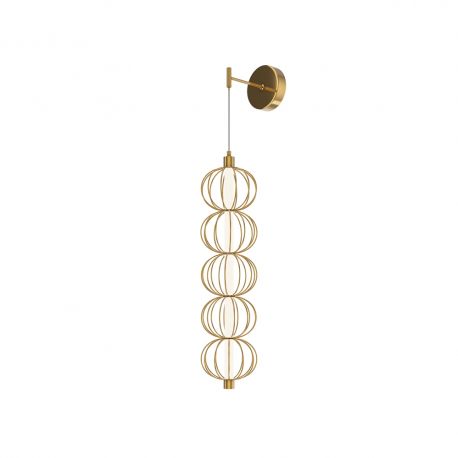 Aplice, corpuri de iluminat pentru pereti - Aplica LED suspendata design decorativ Golden Cage