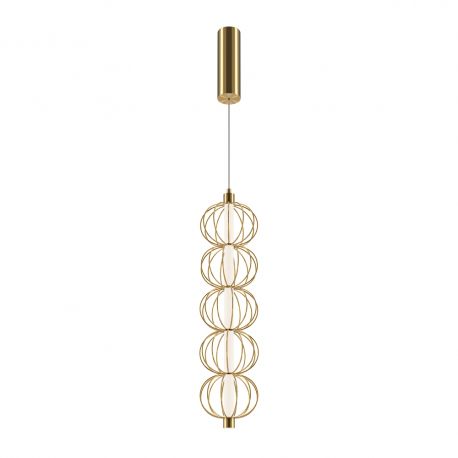 Pendule, Lustre suspendate - Lustra/Pendul LED design decorativ Golden Cage