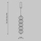 Pendule, Lustre suspendate - Lustra/Pendul LED design decorativ Golden Cage