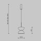 Pendule, Lustre suspendate - Lustra/Pendul LED design modern decorativ Kyoto