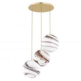 Lustra cu 3 pendule design minimalist Aruba