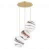 Lustra cu 3 pendule design minimalist Aruba