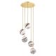 Pendule, Lustre suspendate - Lustra cu 5 pendule design minimalist Aruba